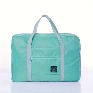 Blue-Green Simple Large Capacity Duffel Bag